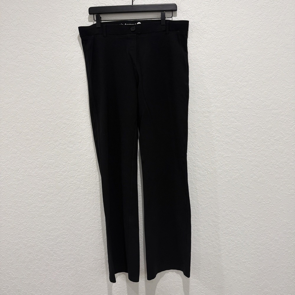 Betabrand Classic Straight Dress Pant Yoga Pant Black Office Xl Long